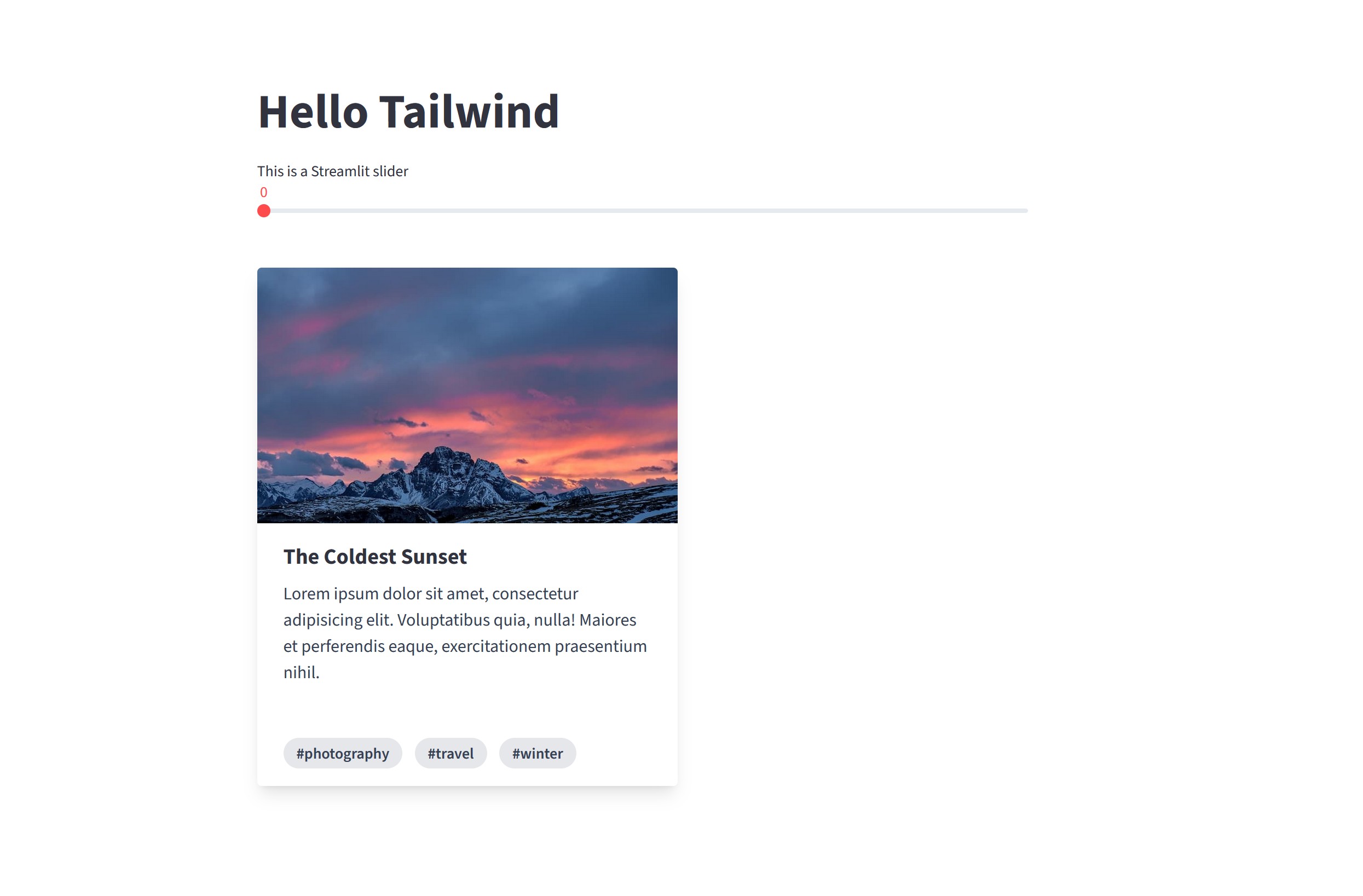 Tailwind & DaisyUI in Streamlit